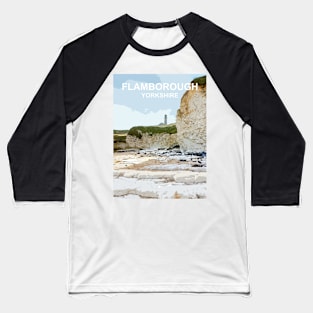 Flamborough Yorkshire Travel location poster Baseball T-Shirt